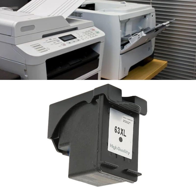 يوسو H 63XLBK خرطوشة حبر نافثة للحبر سوداء بديلة لطابعات HP OfficeJet 4520 4512 4516 4650 3830 5255 و Deskjet 3634 3639 - Image 2
